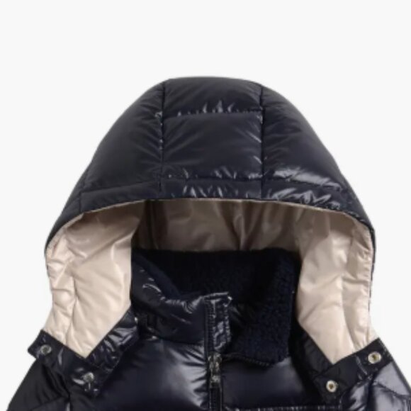 Moncler Boys Yule Down Padded Jacket in Black - Picture 3 of 5